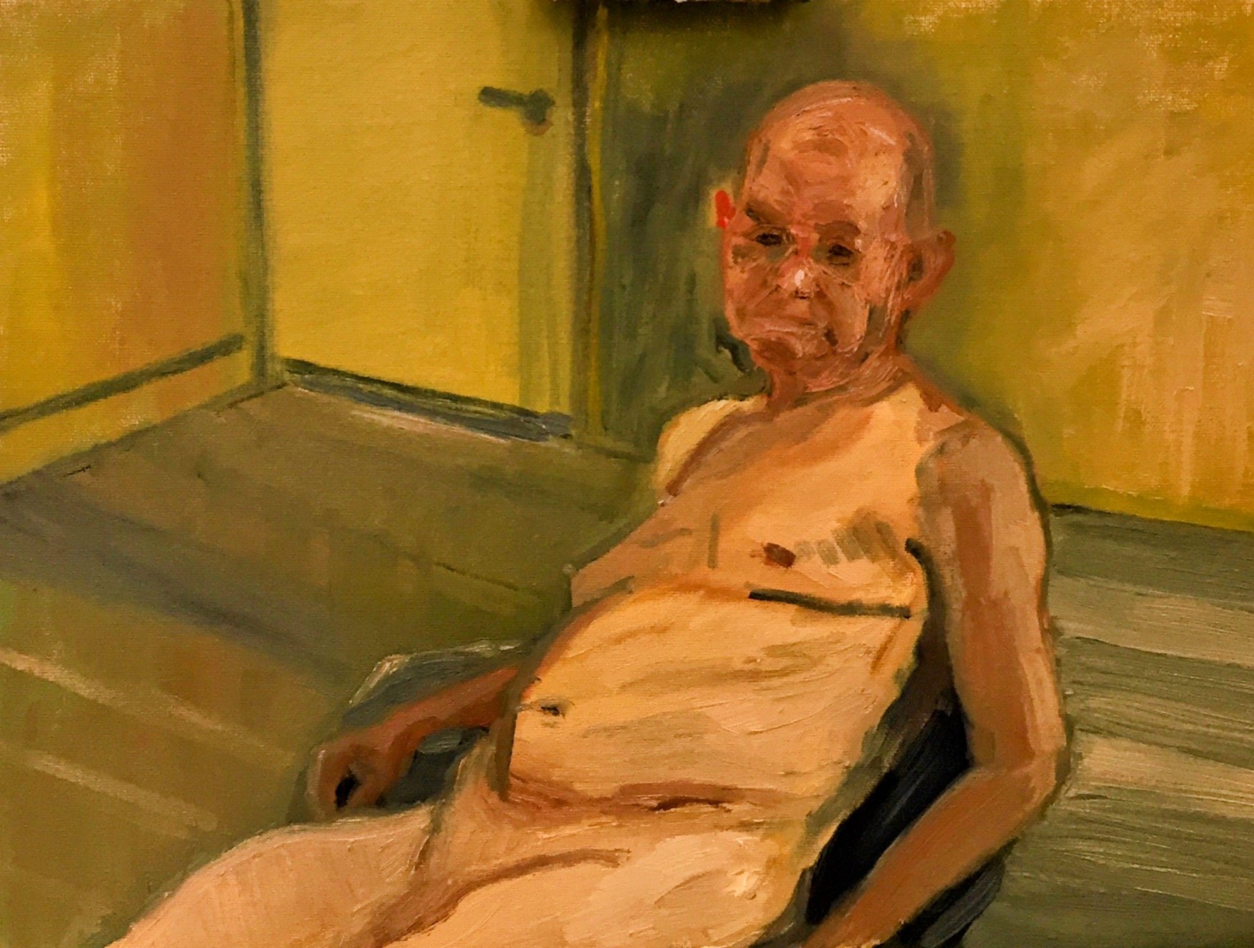 Painting of Phil a life model 