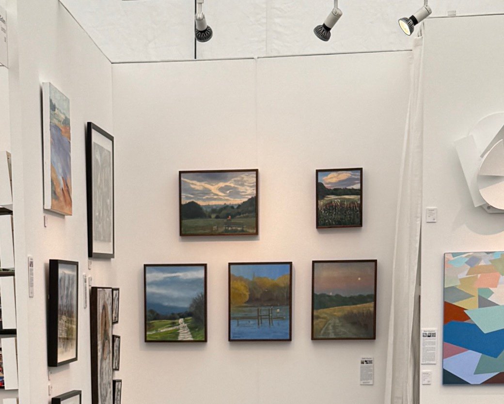 At affordable Art Fair 2025 - my artworks at the Tripod Gallery