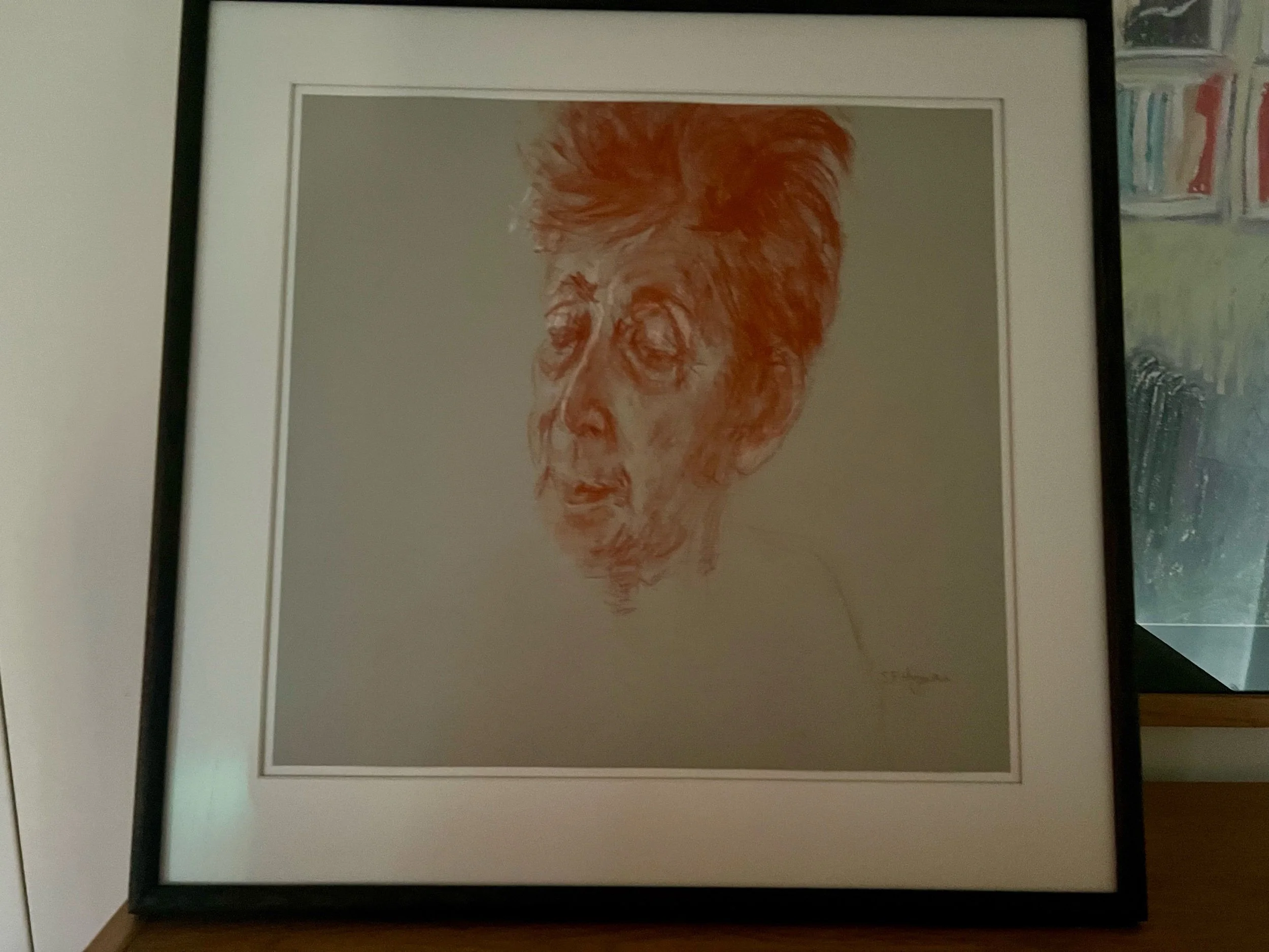 Pencil portrait ‘Drawing Diana’