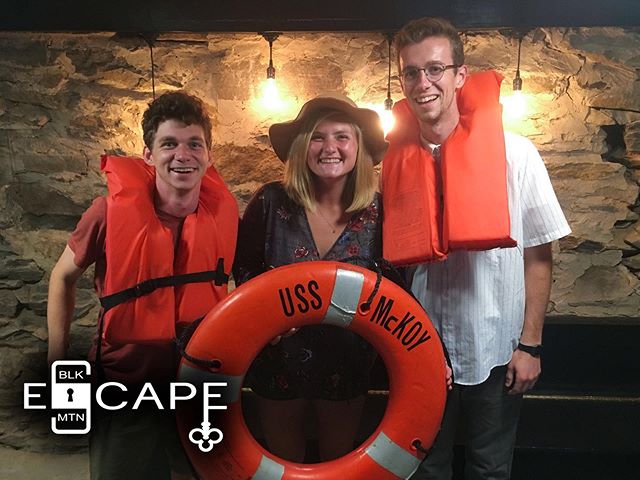 Squad goals! Assemble your #dreamteam today and come escape with us! #ussmckoy #blackmountainescape