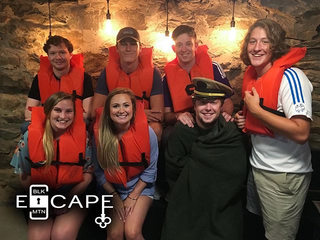 We loved hosting this staff group from the amazing @escapeartistgreenville a while back! Can you spot the sailor who fell overboard? 
#ussmckoy #escapeartistgreenville