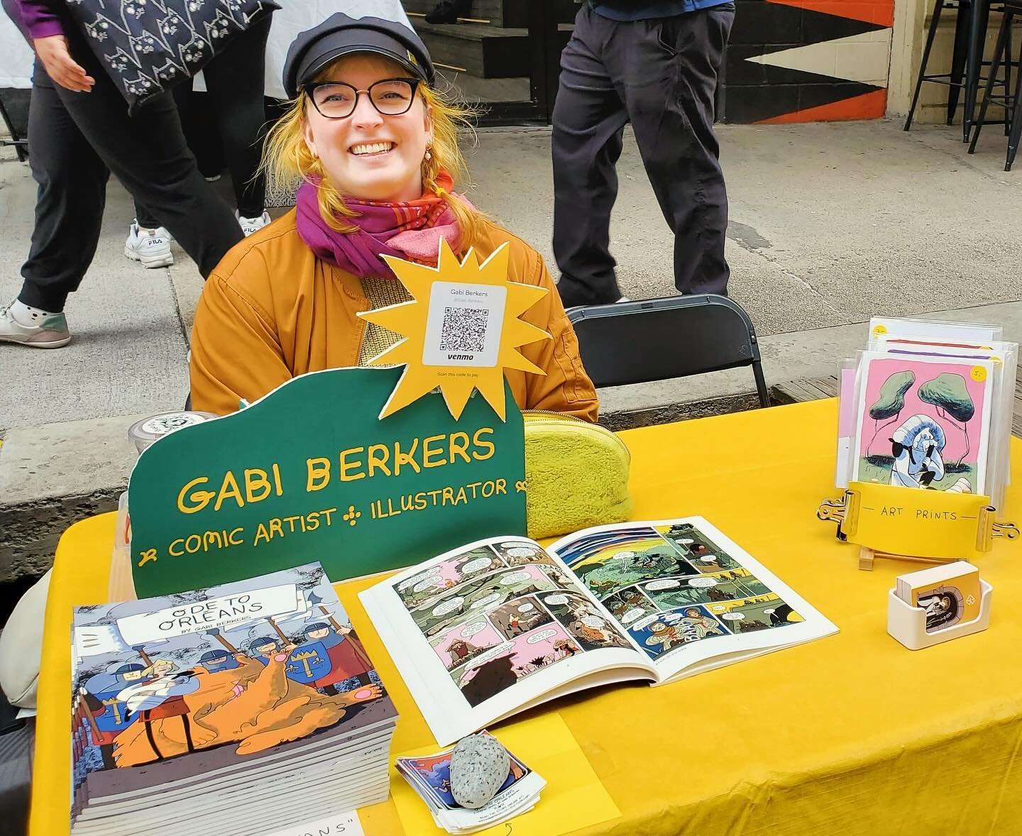 It&rsquo;s a windy but fun time here at @bicsbrooklyn in industry city 🌬️✨ come say hi 👋! #stmarkscomics #bics2024