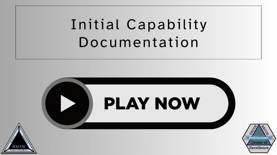 Initial Capability Documentation