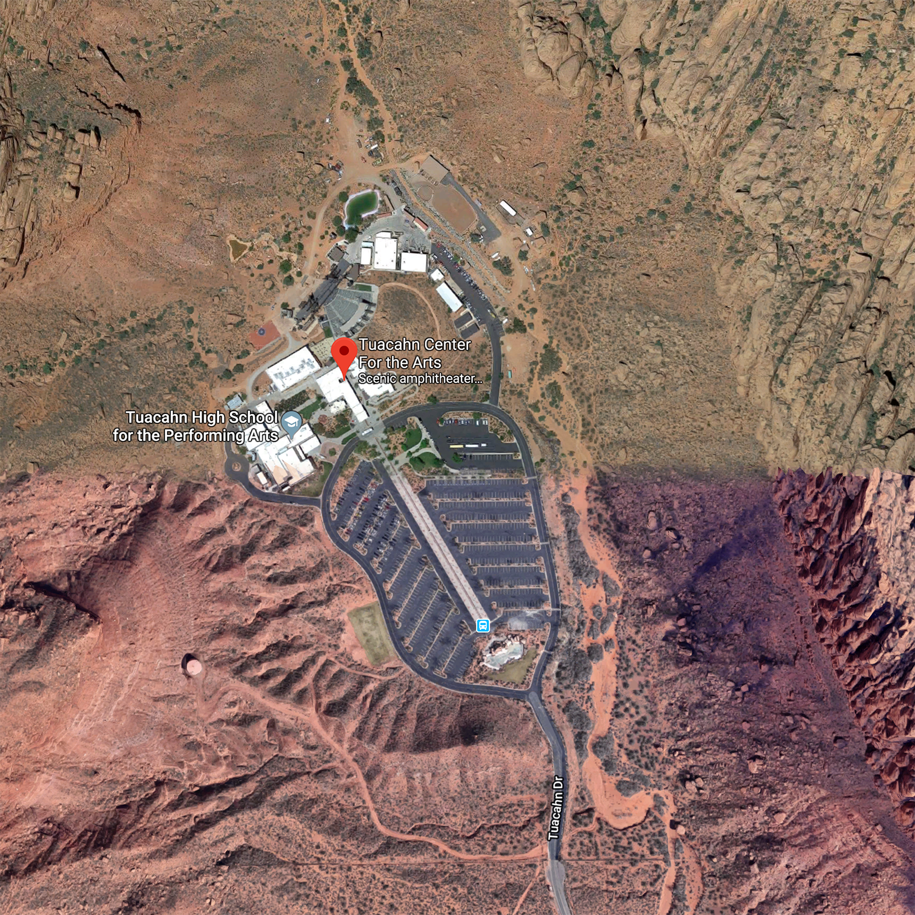 St. George (Tuacahn) From Above