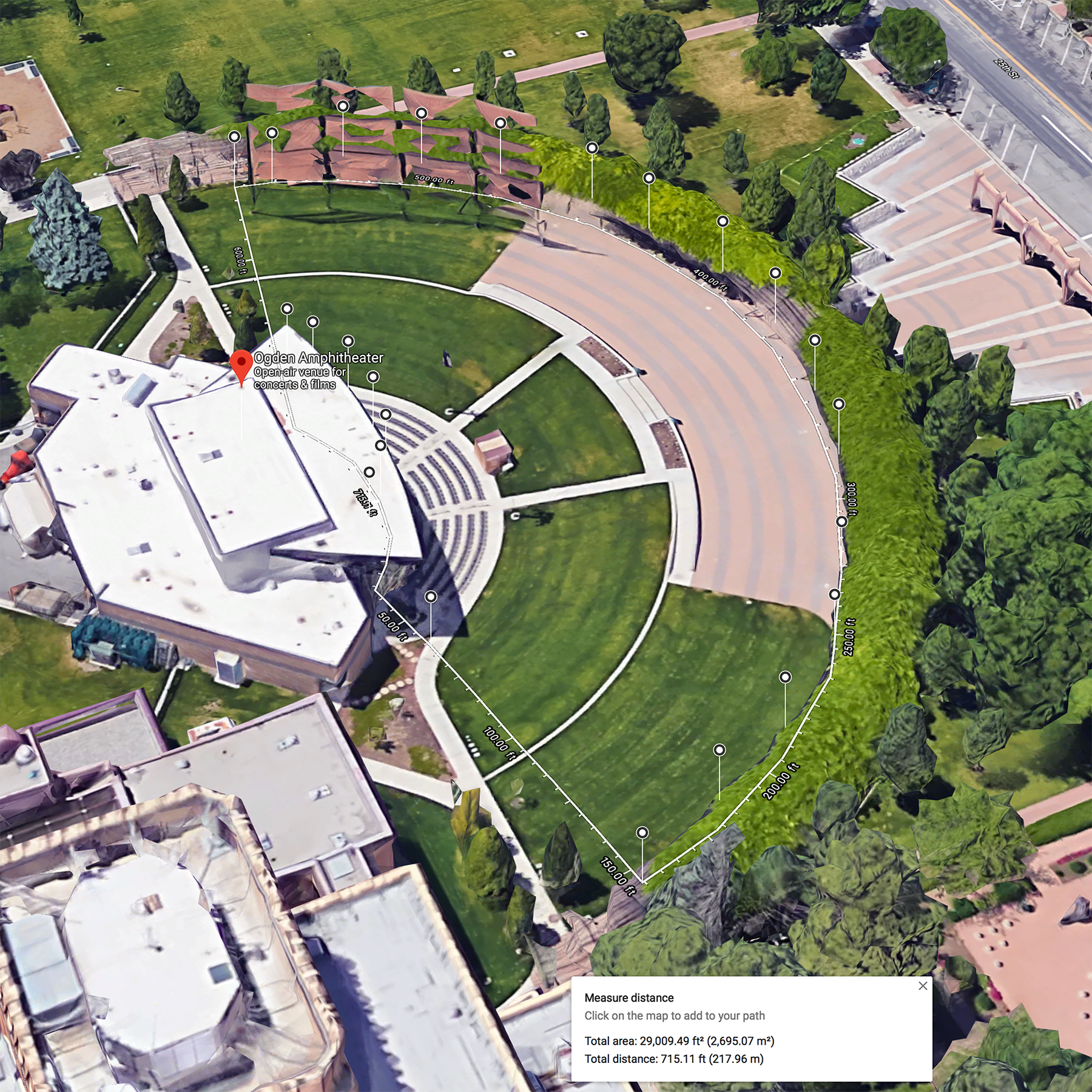 Ogden Amphitheater Patron Area 29,000 Sq. Ft.