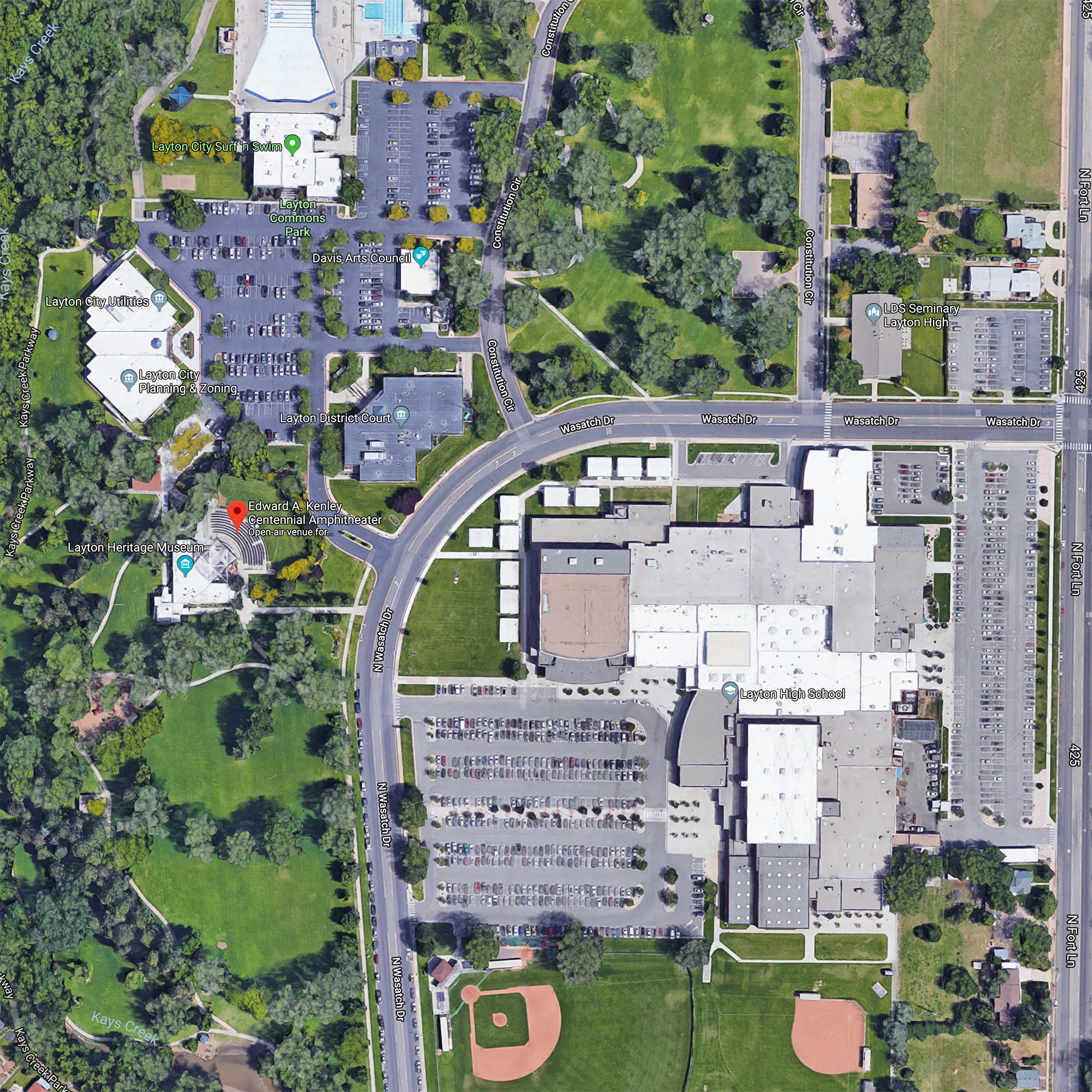 Layton (Kenley) Amphitheater From Above