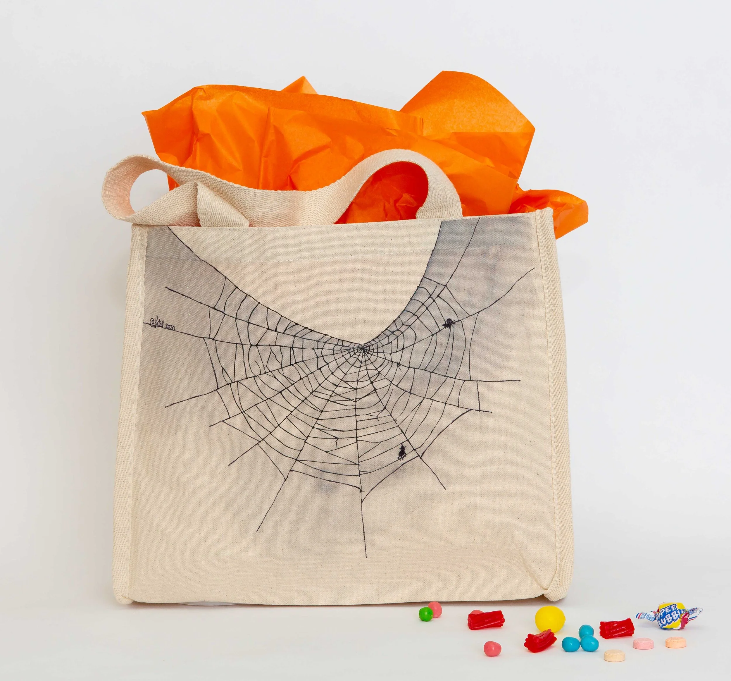 “Spider Web” Halloween Tote $25.00