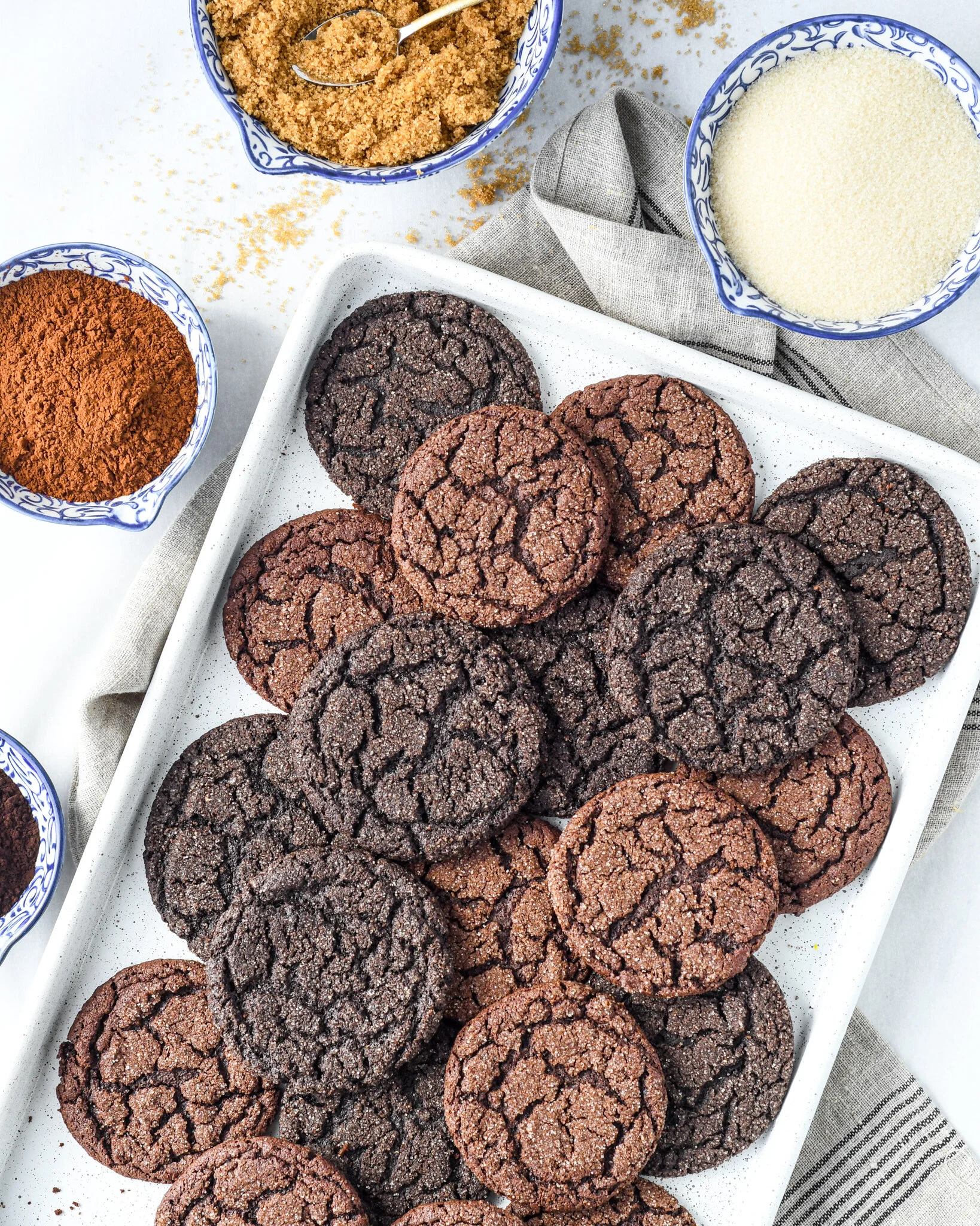 chewy chocolate sugar cookies — buttermilk