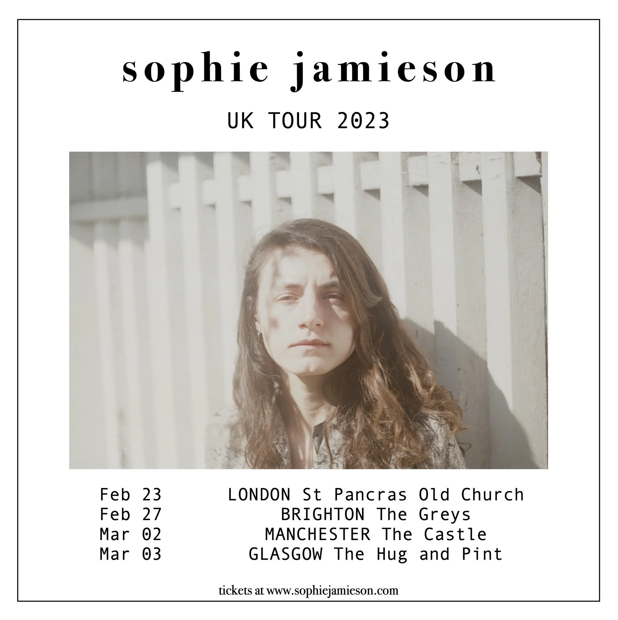 Sophie Jamieson 2023 Tour Dates Announced