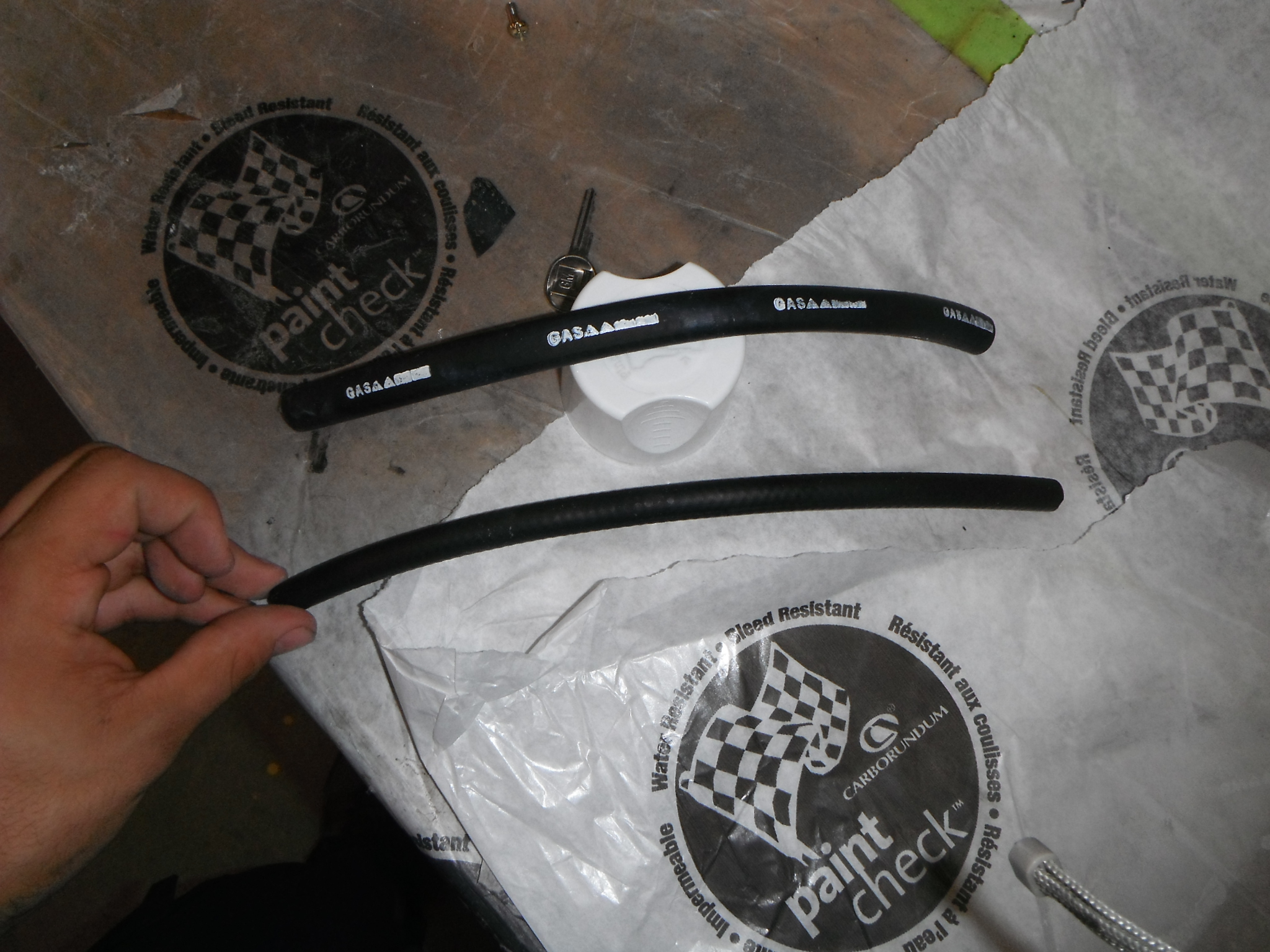 Stamping fuel lines for authentic factory appearance.