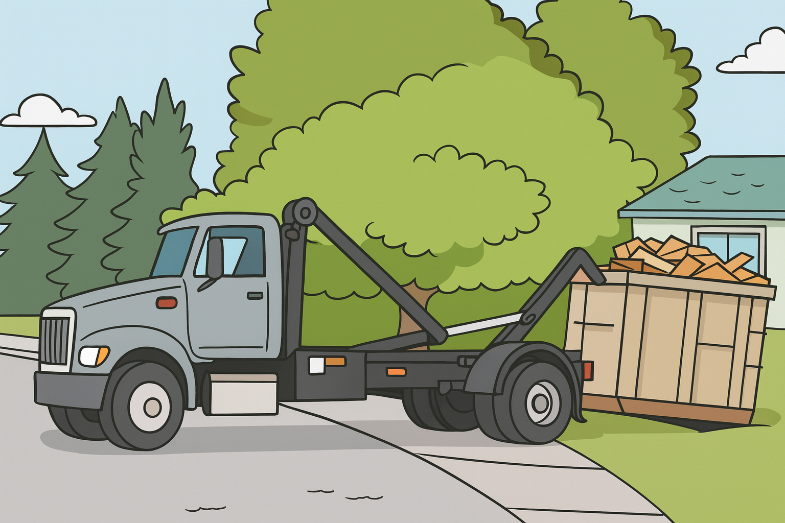 Homestead Disposal roll off dumpster rental near me for home owners & construction in Attleboro, MA