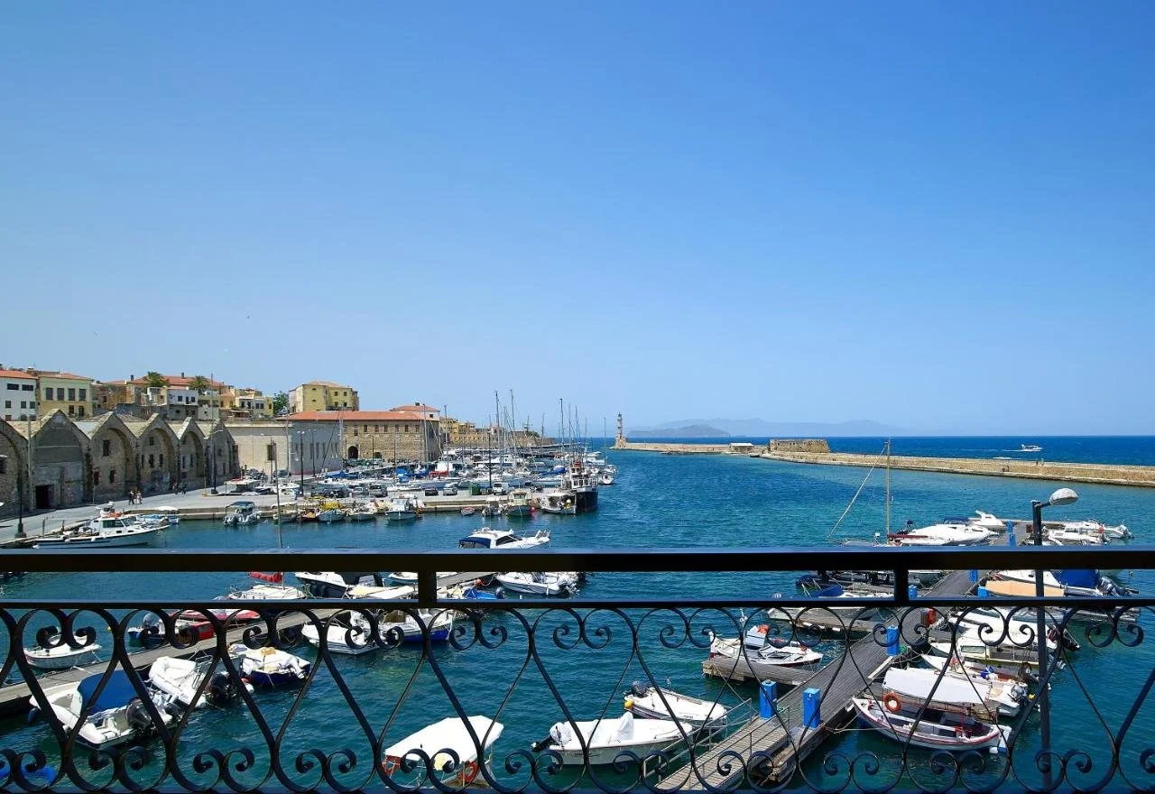 View from Hotel over old town Chania
