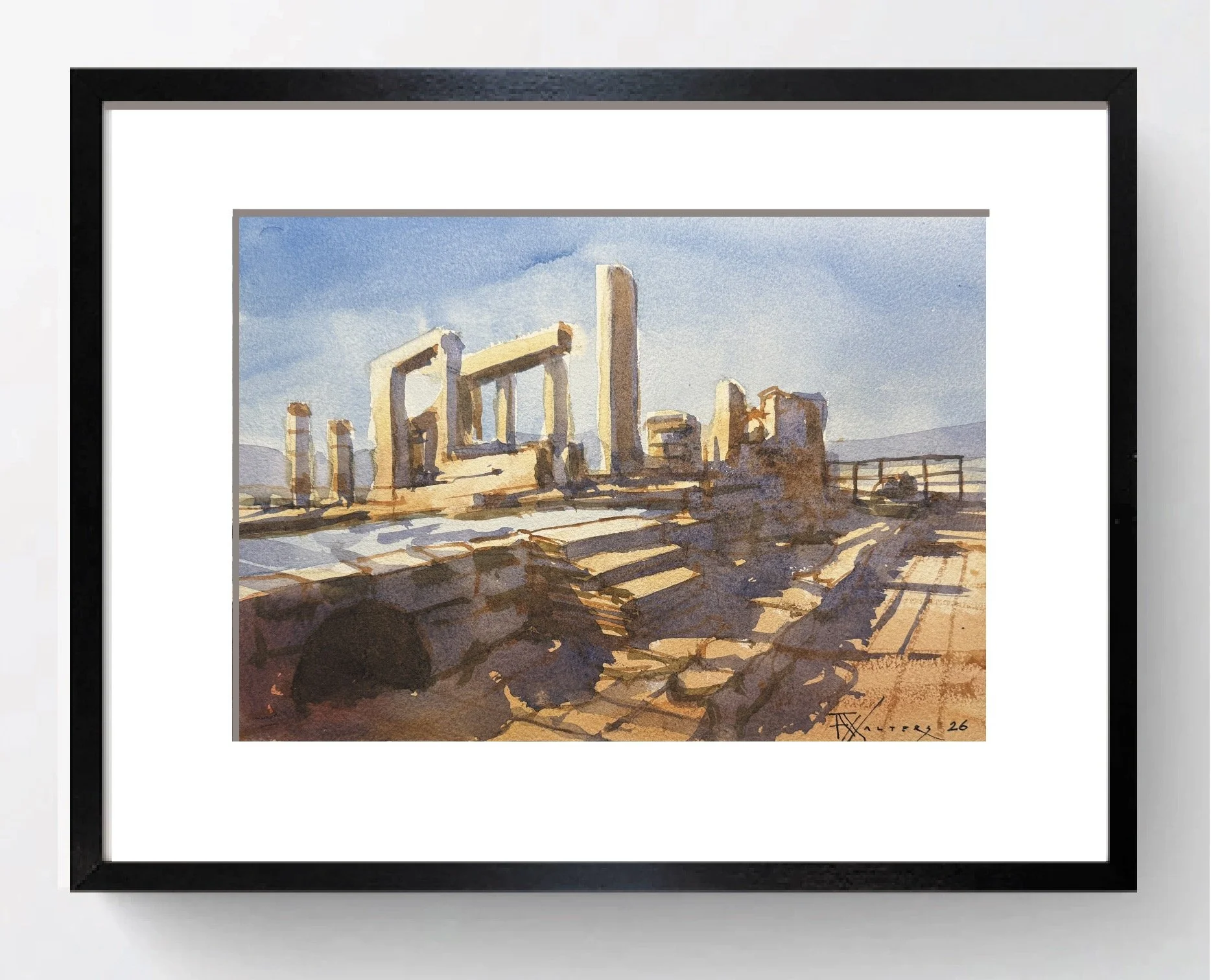 Temple at Sangri. Naxos.