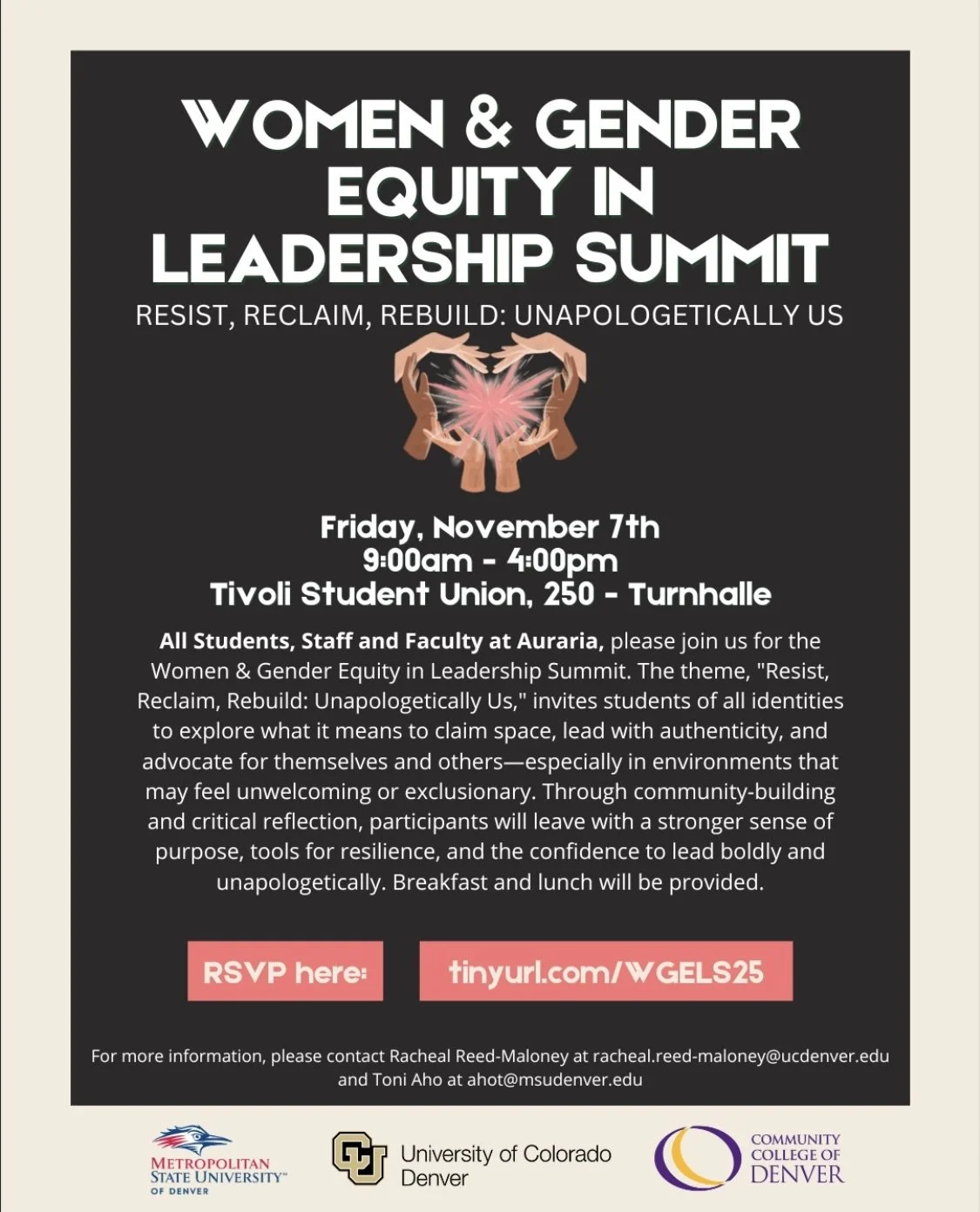 Women &amp; Gender Equity Leadership Summit: Resist, Reclaim, Rebuild - Unapologetically Us