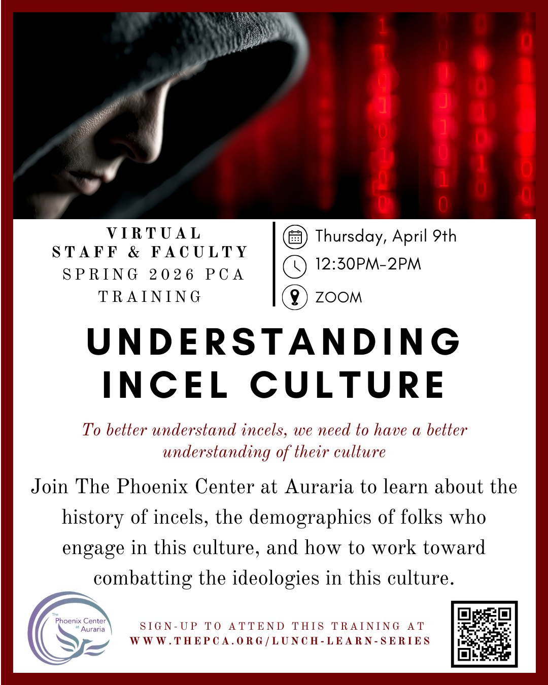 VIRTUAL Understanding Incel Culture (Staff &amp; Faculty)