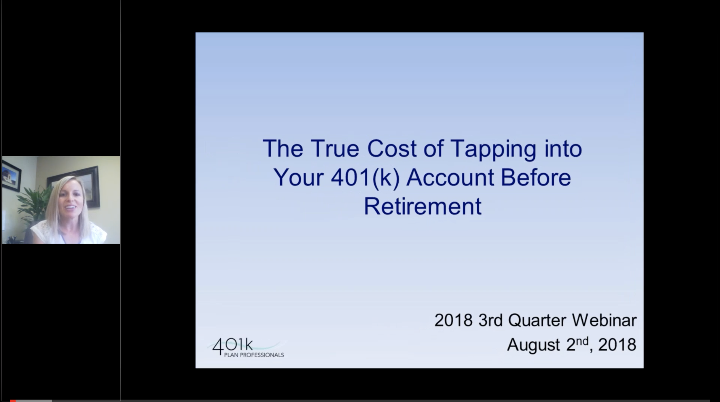 Webinar Series News Education 401k Plan Professionals Webinar Series News Education 401k Plan Professionals