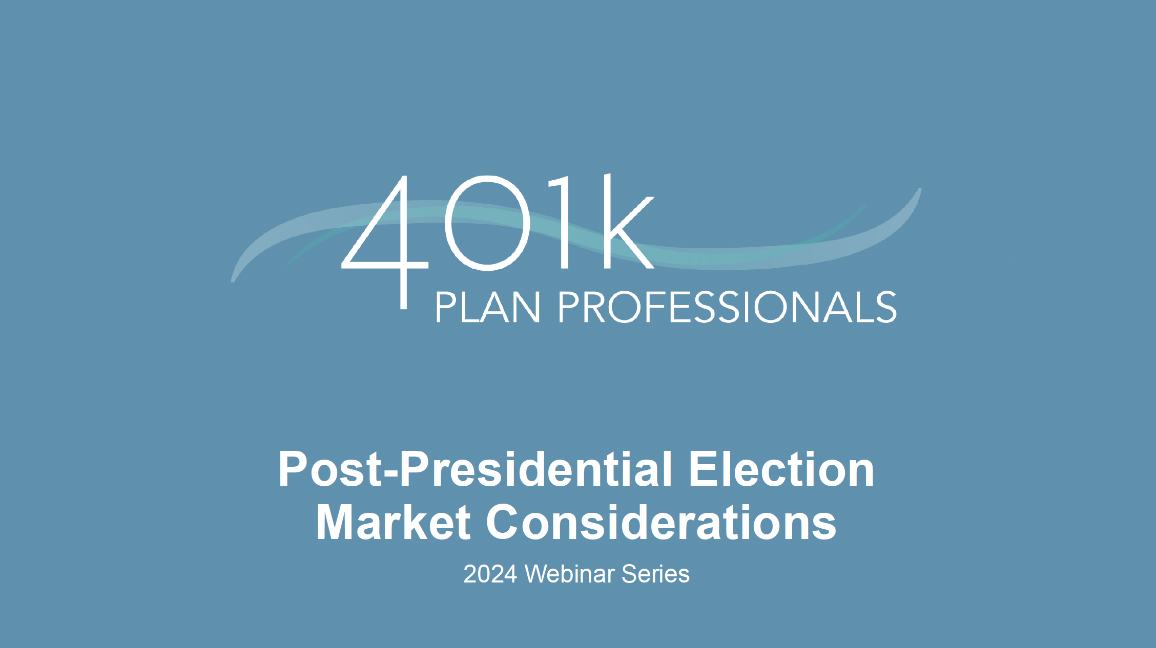 Post-Presidential Election 2024 Market Considerations, On-Demand Recording