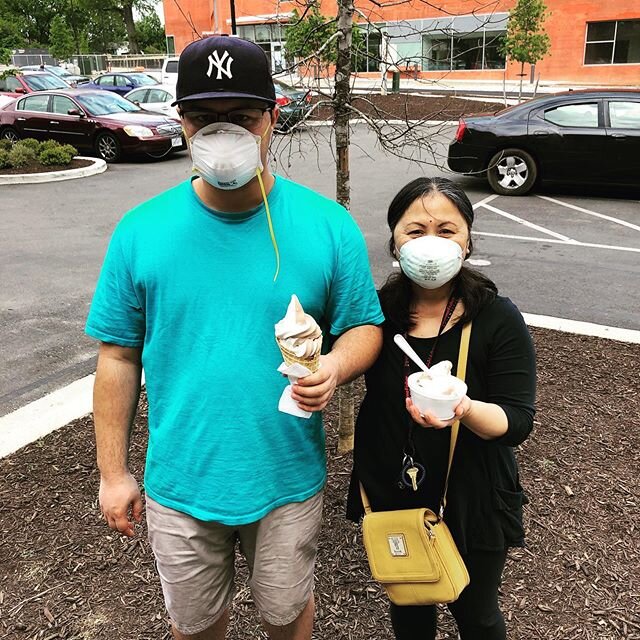 These sure are strange times for us all, but ice cream is still an ESSENTIAL for a joyful life! We are open today until 7pm. Thank you to everyone who came out yesterday to our free-cones-for-donations-event, we raised a good bit of money and food it