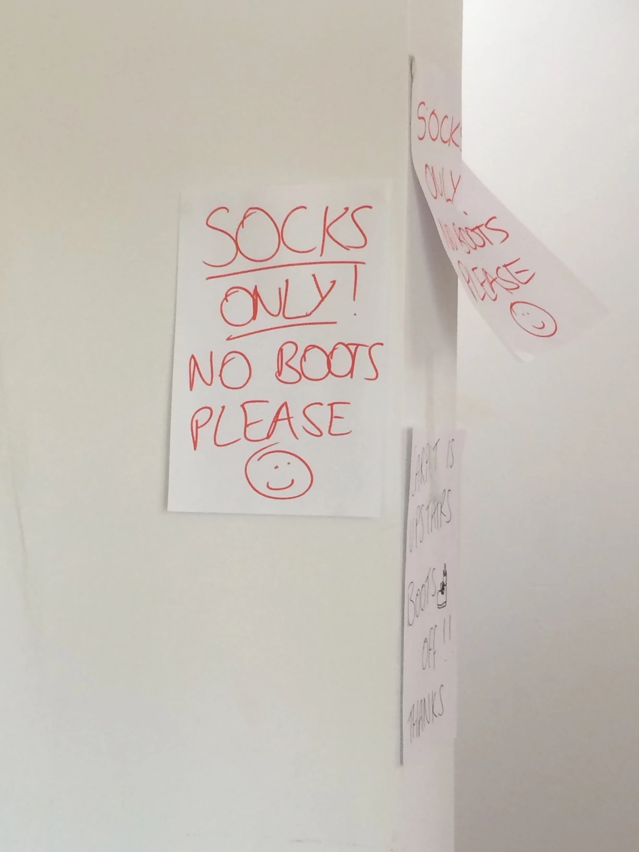 Even the signs were friendly!