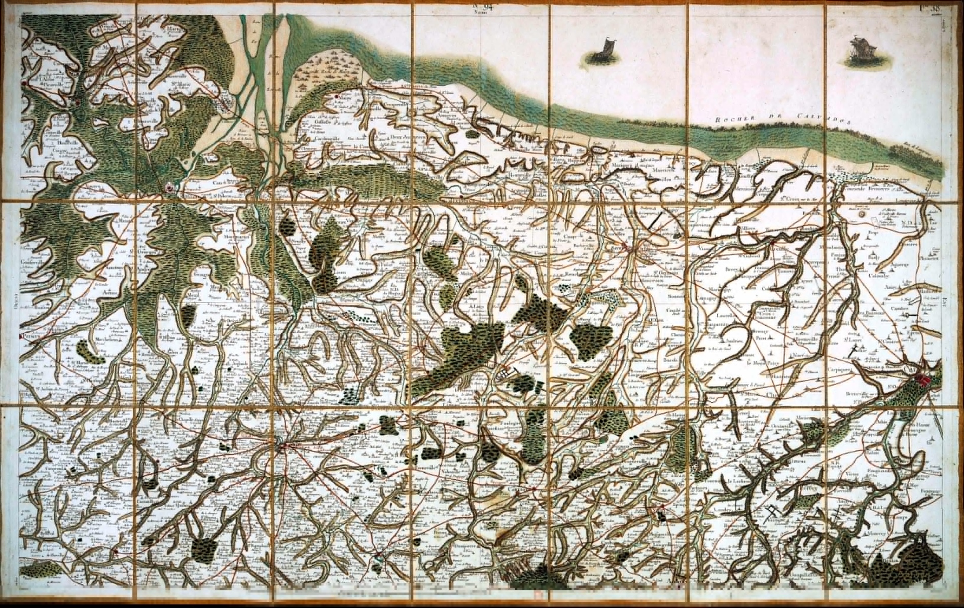 Carte de Cassini | 1750 — 1793, Frankreich