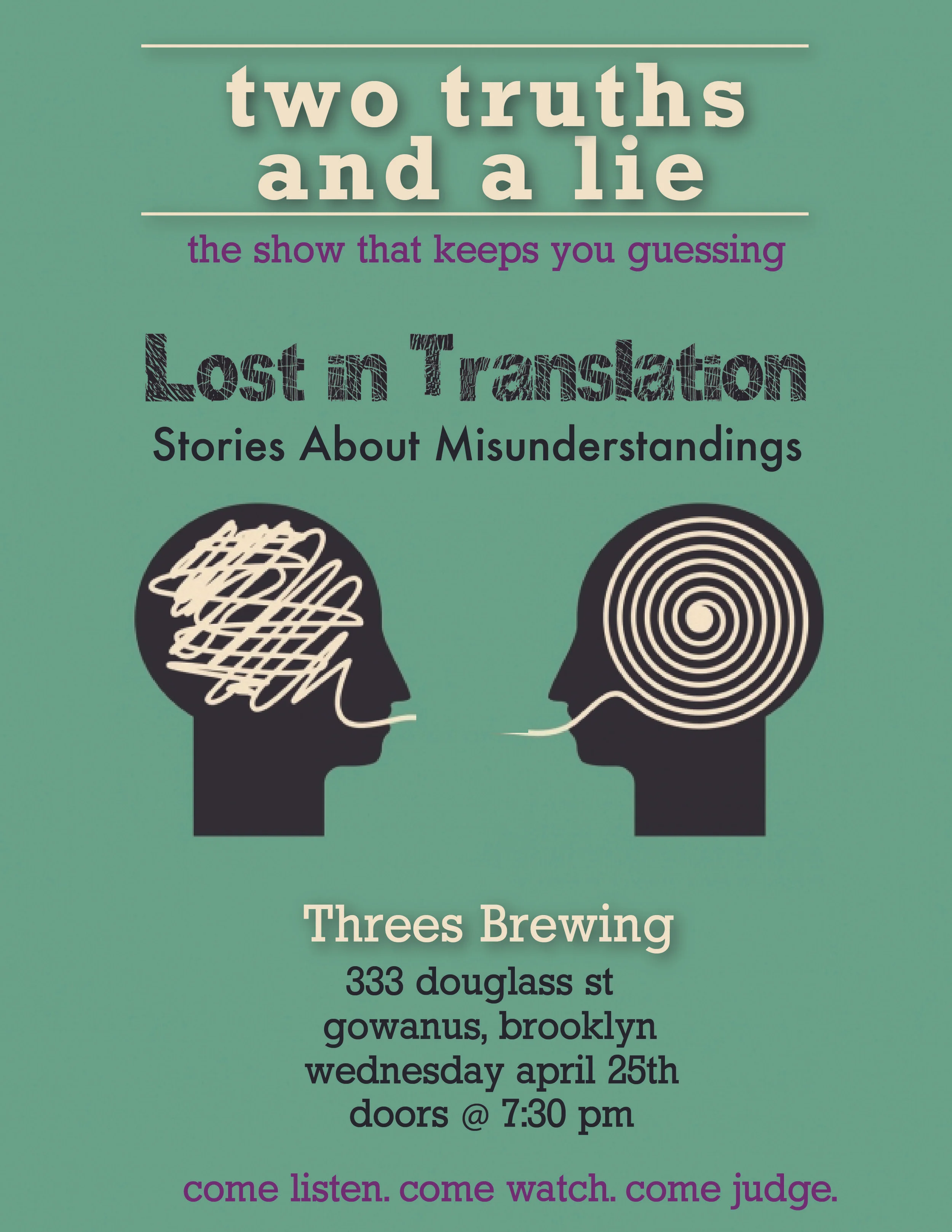 Lost in Translation: Stories About Misunderstanding