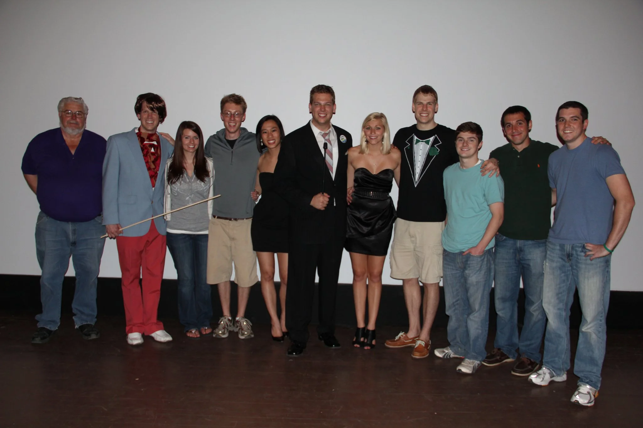 The original staff of The Harbor Beach Gameshow Series on May 21, 2011