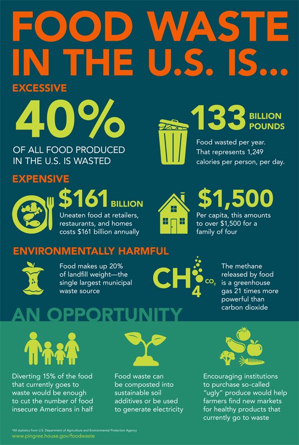 Overall food waste stats in US, Eat Drink Better