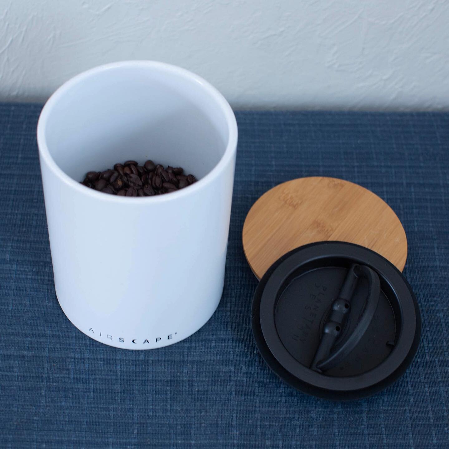 New Product Alert! We&rsquo;ve got Airscape Ceramic Canisters from Montana&rsquo;s @planetarydesign your beans and taste buds will thank you. #airscapecanisters #risedriggs #coffeestorage #coffeecanister #tetonvalley #driggsidaho