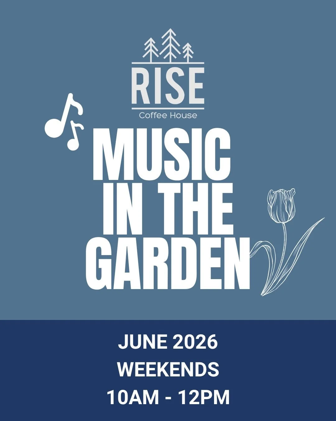 We&rsquo;ve got another sweet line up for June! Time to get summer rollin&rsquo;! #risedriggs #musicinthegarden #summerishere