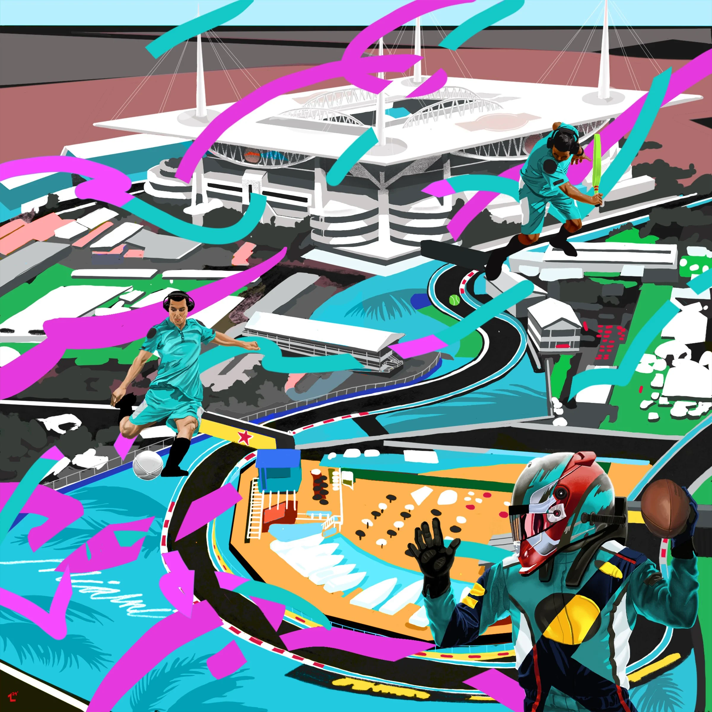 Miami Gardens/ Race Track for F1/ Visit Miami