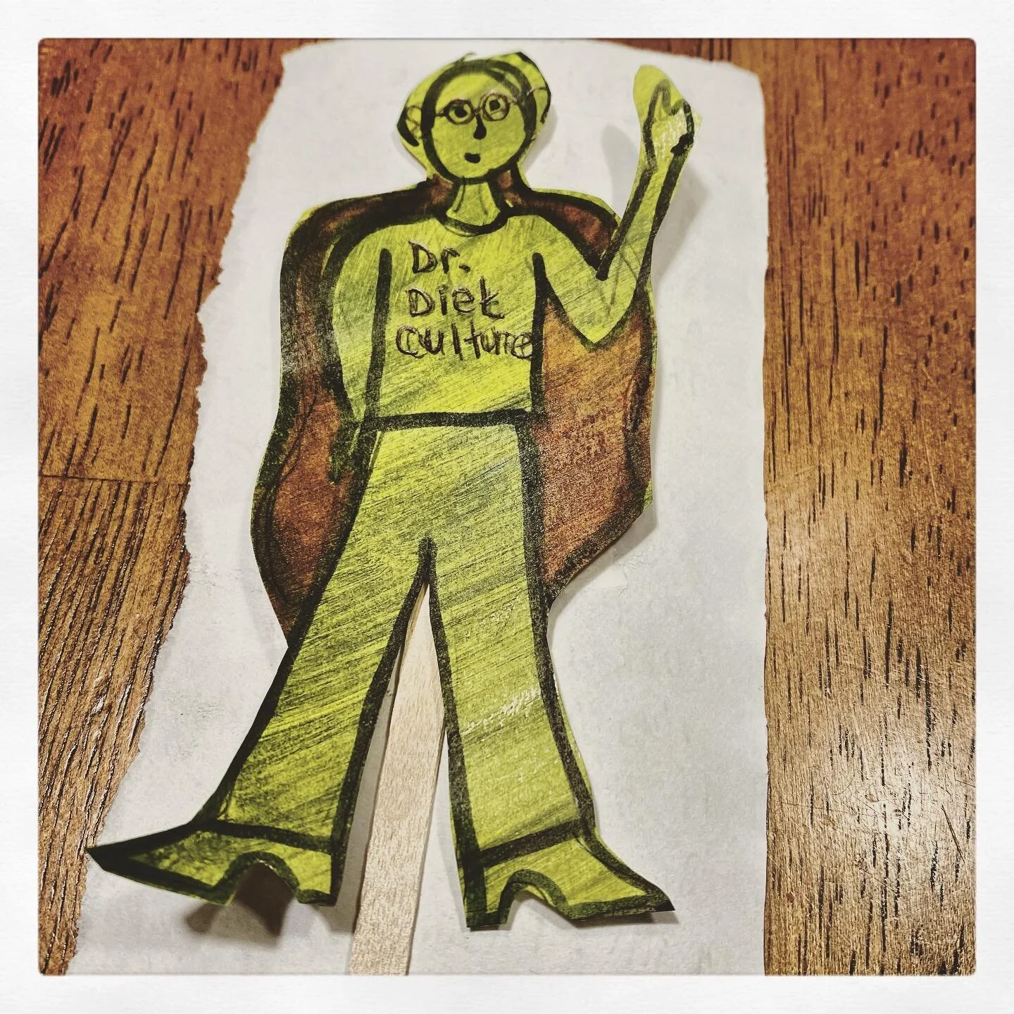 Happy international women&rsquo;s day!

I&rsquo;d like to introduce you to one of my favorite cognitive distortion superheroes: Dr Diet Culture. Dr Diet Culture has amazing capacities, like being able to make any food a superfood or the enemy at a mo
