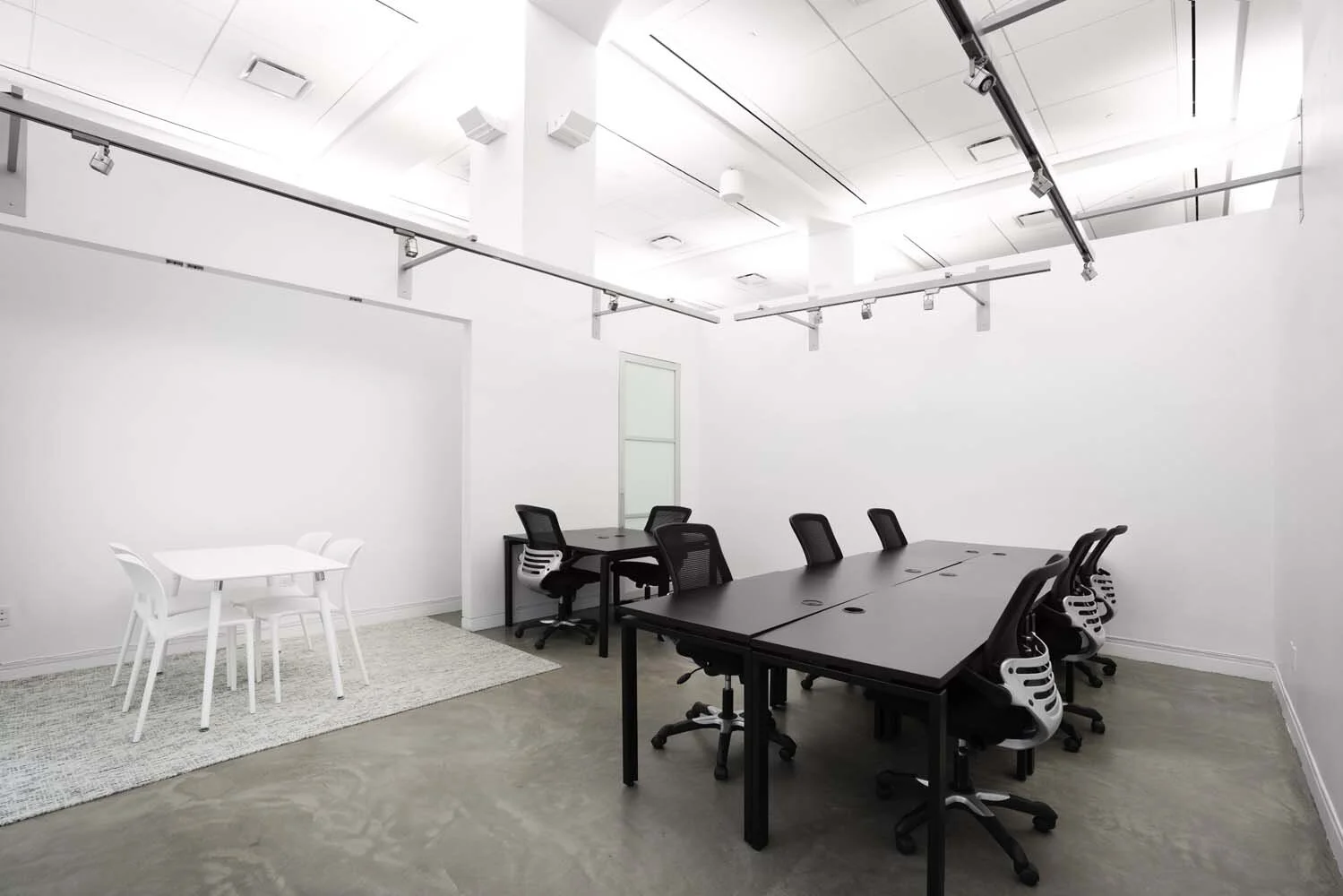 Natural light from 16 foot windows