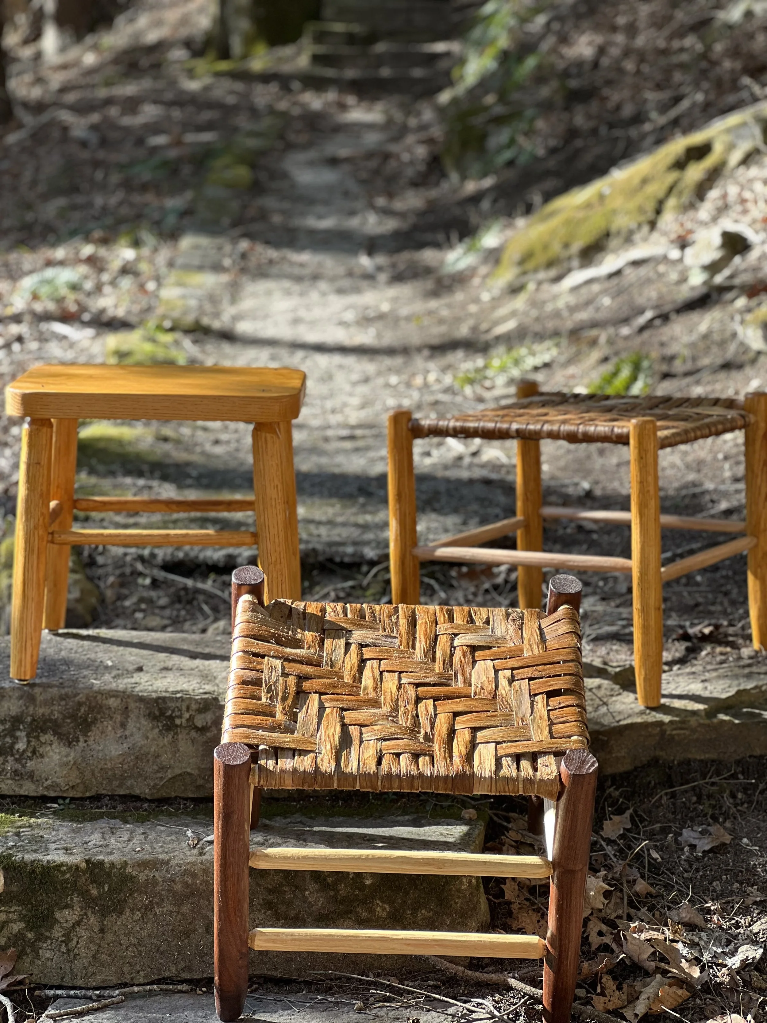 Community Woodworking - Cane Bottomed Stools