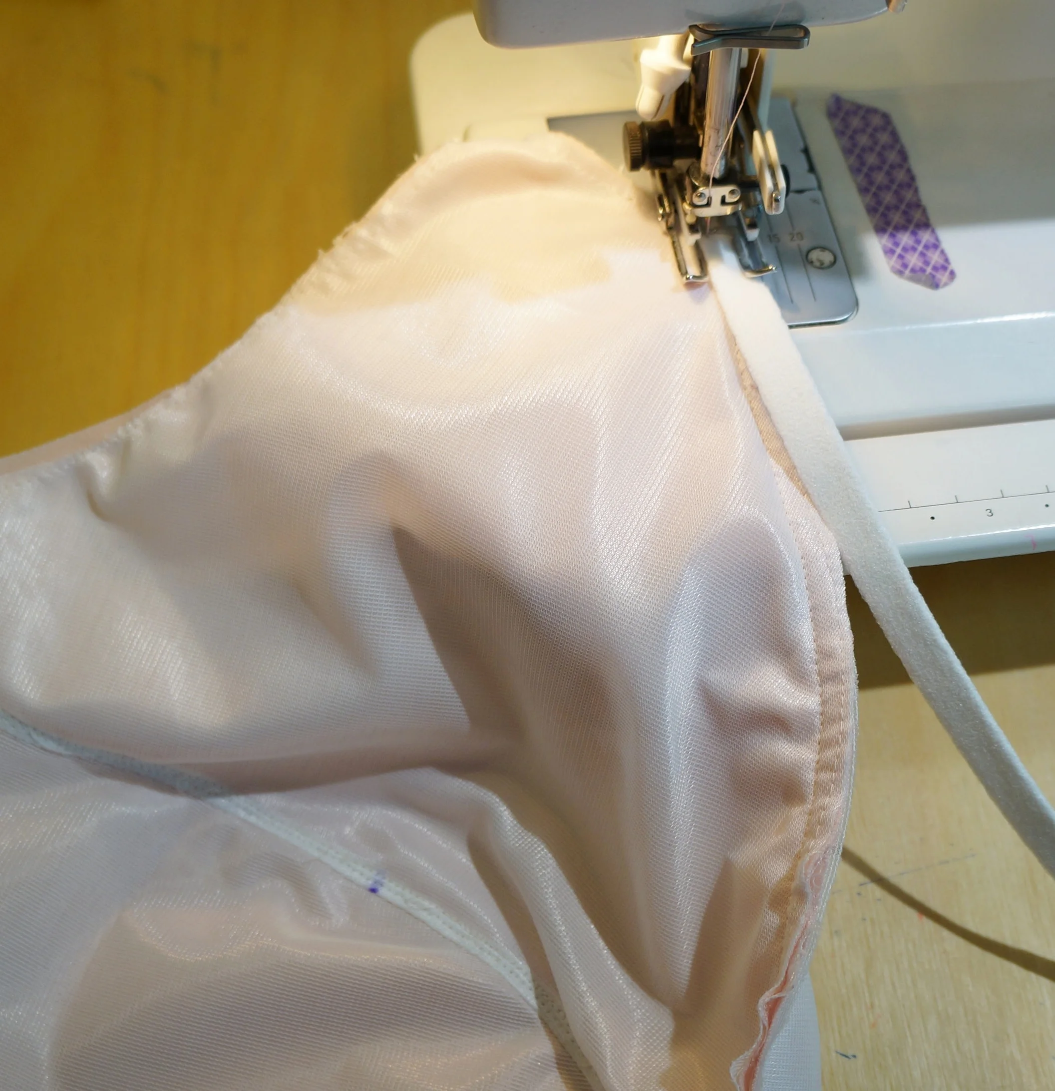 Tutorial - Sewing on the Underwire Channeling