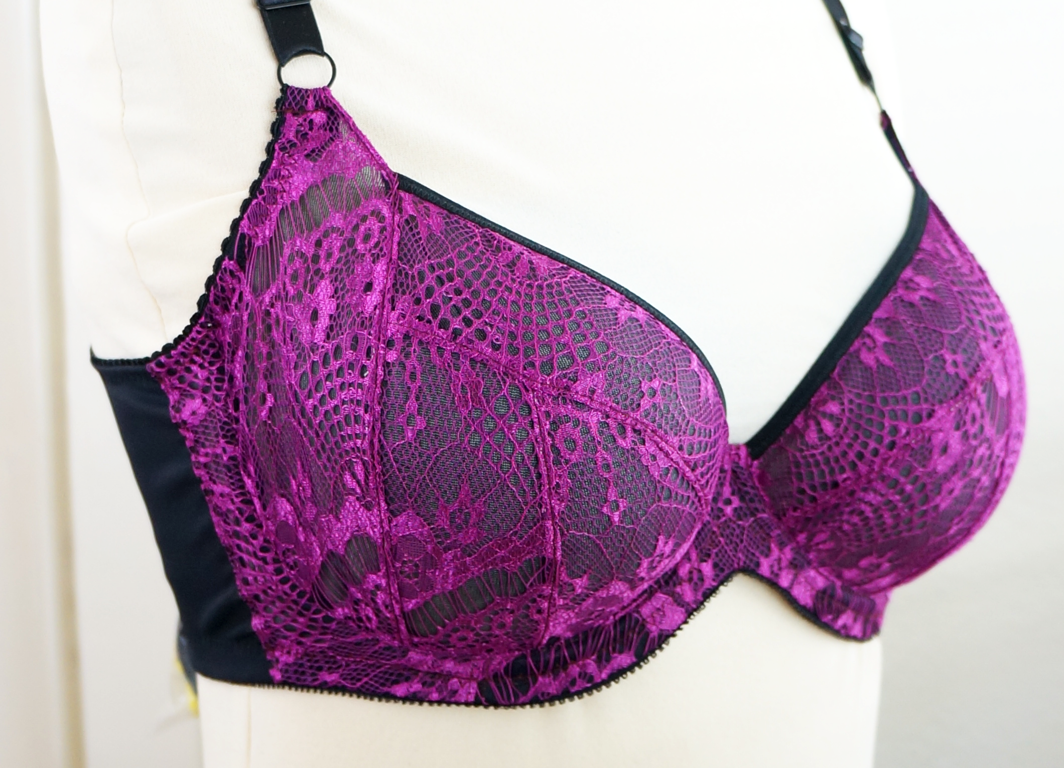  Roughly a 36E with reduced bottom cup height. 