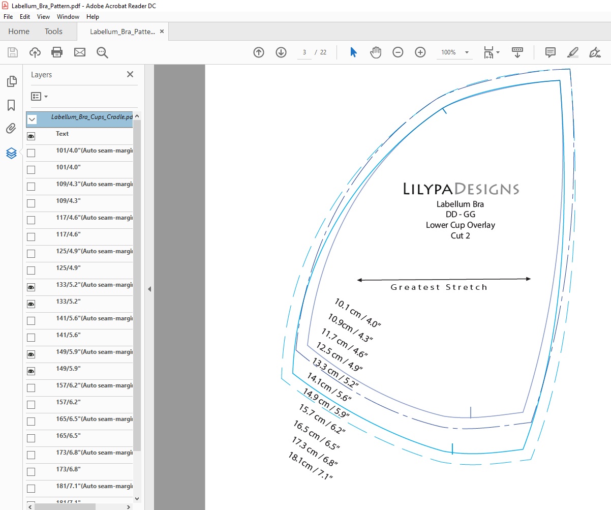 Tutorial How To Alter The Bottom Cup Depth Of A Multi Piece Bra Cup Lilypadesigns