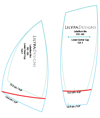 Tutorial - How to Alter the Bottom Cup Depth of a Multi-Piece Bra Cup