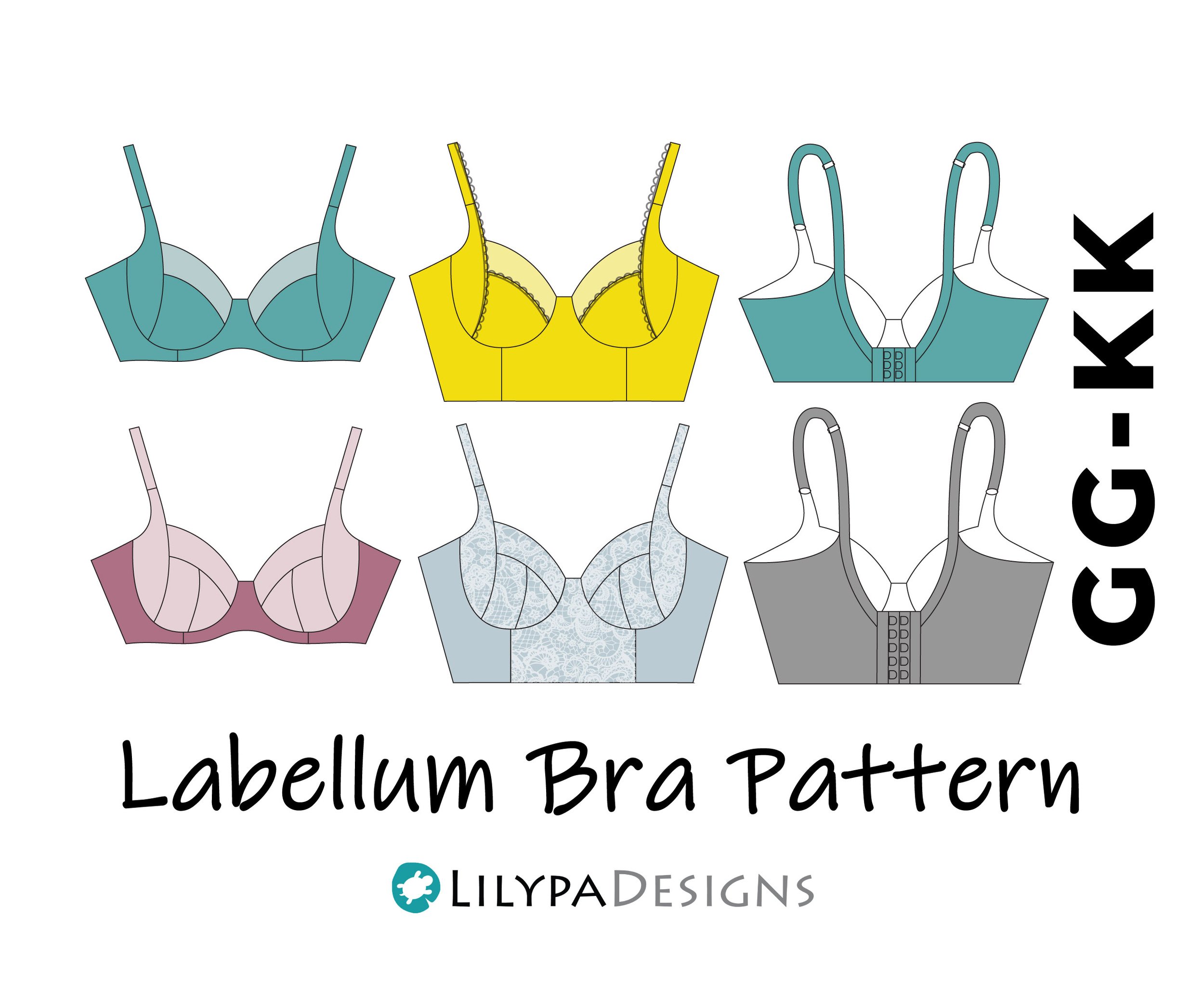Lamina Underwire Bra Pattern - Great for large cup sizes! — LilypaDesigns
