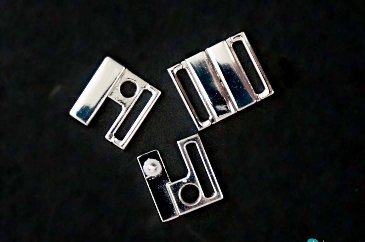 Metal Front Closure Clasp - Set of 3