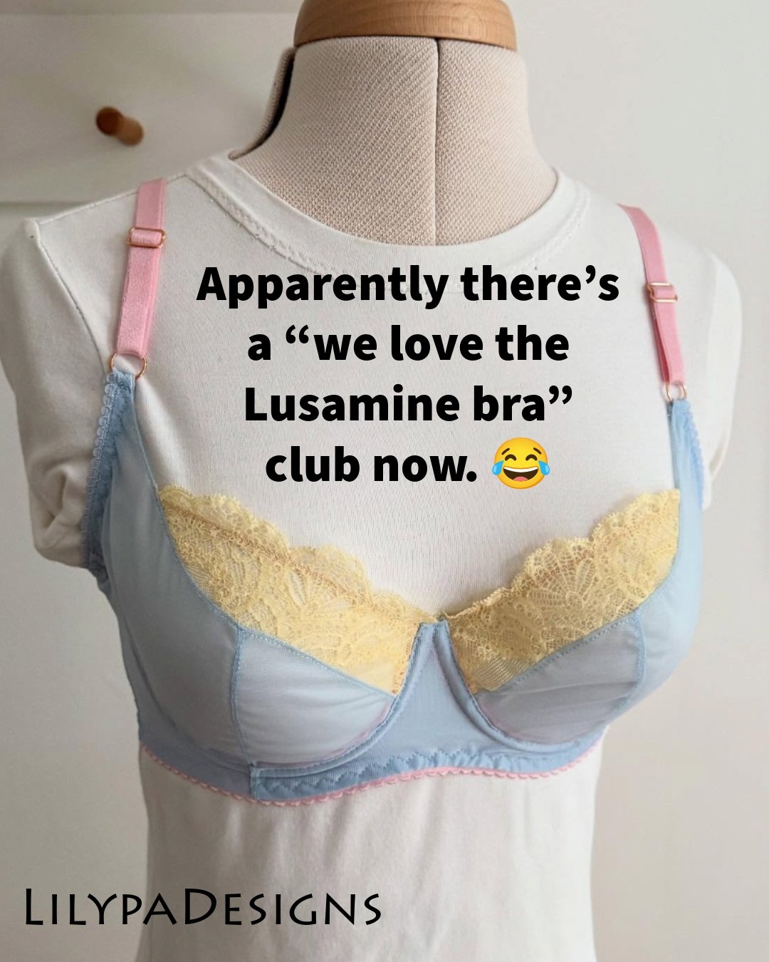 Apparently there&rsquo;s a &ldquo;we love the Lusamine bra&rdquo; club now. 😂
And honestly, this made my day.

@clare.bradders made her first Lusamine last year, had some very lovely things to say about the fit and instructions... and then she made 