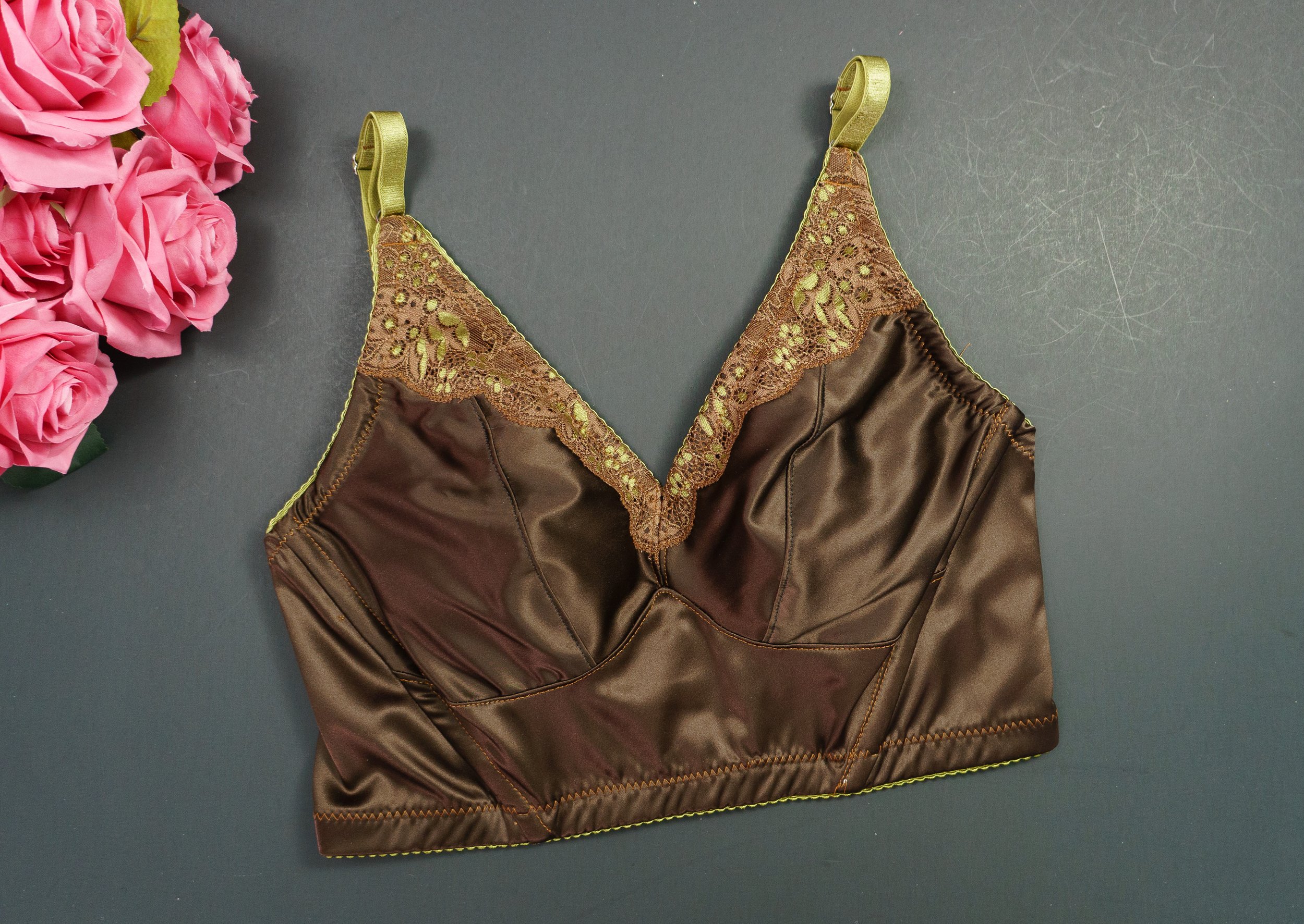 Stretch Lace - Fern Forest  - 6.3" (16 cm) Galloon Lace - Euro Collection