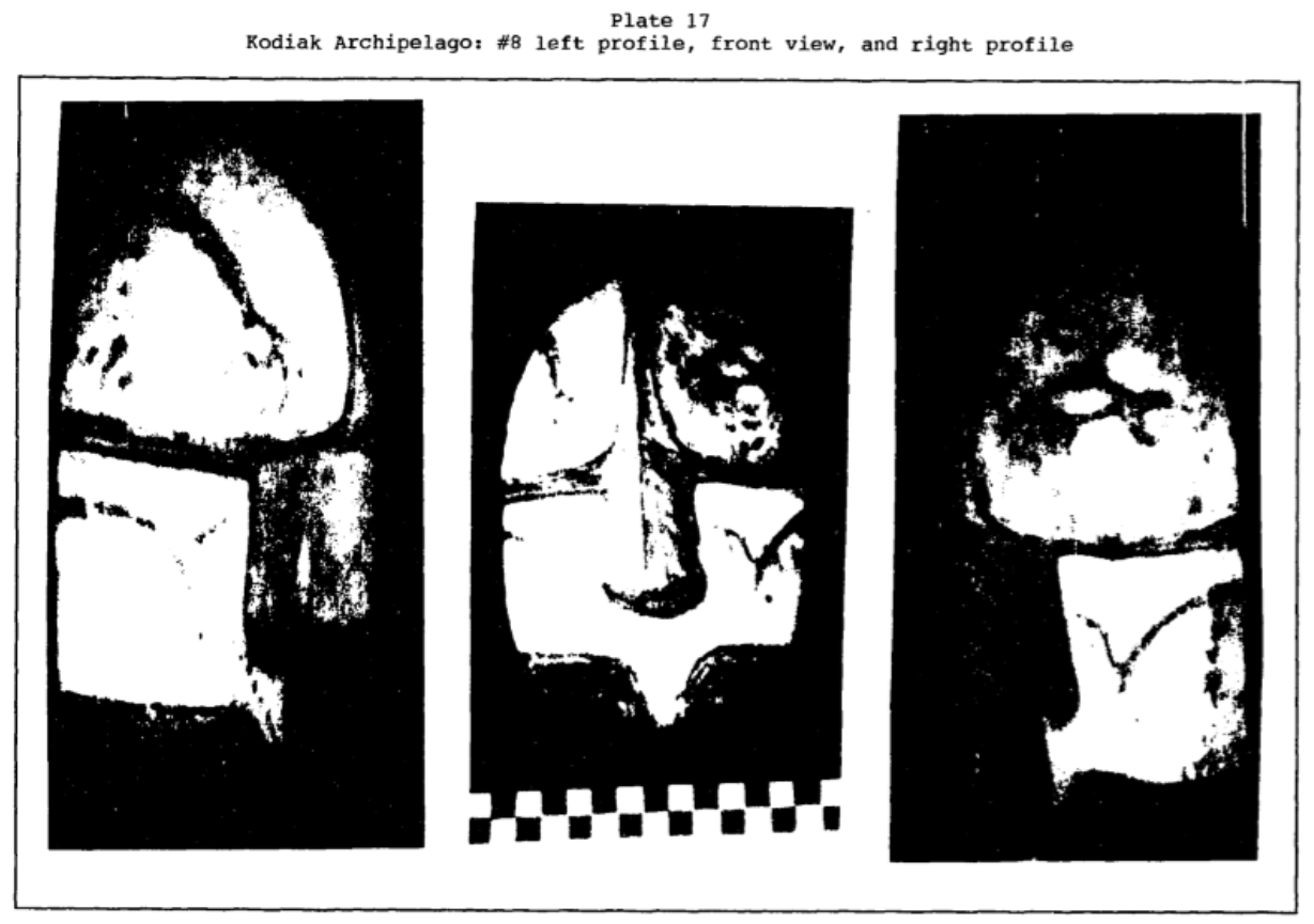 Kodiak whaling mask. From  Desson (1995)