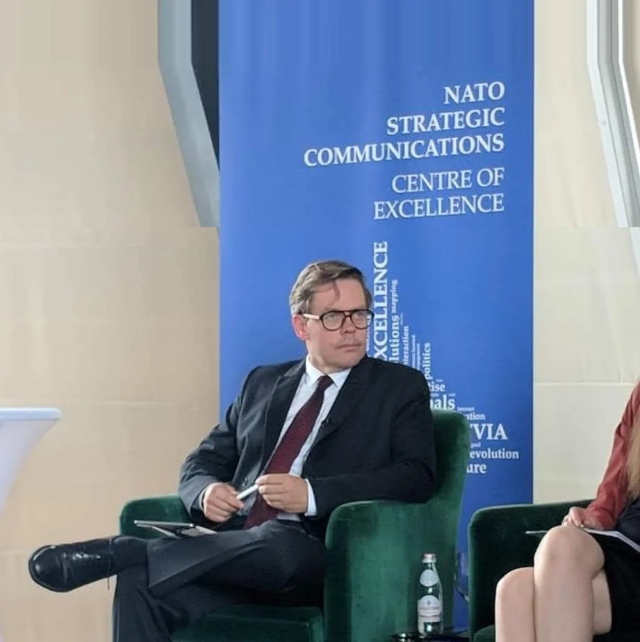 Dr Charles Kriel, speaking at Riga StratCom Dialogue 2018