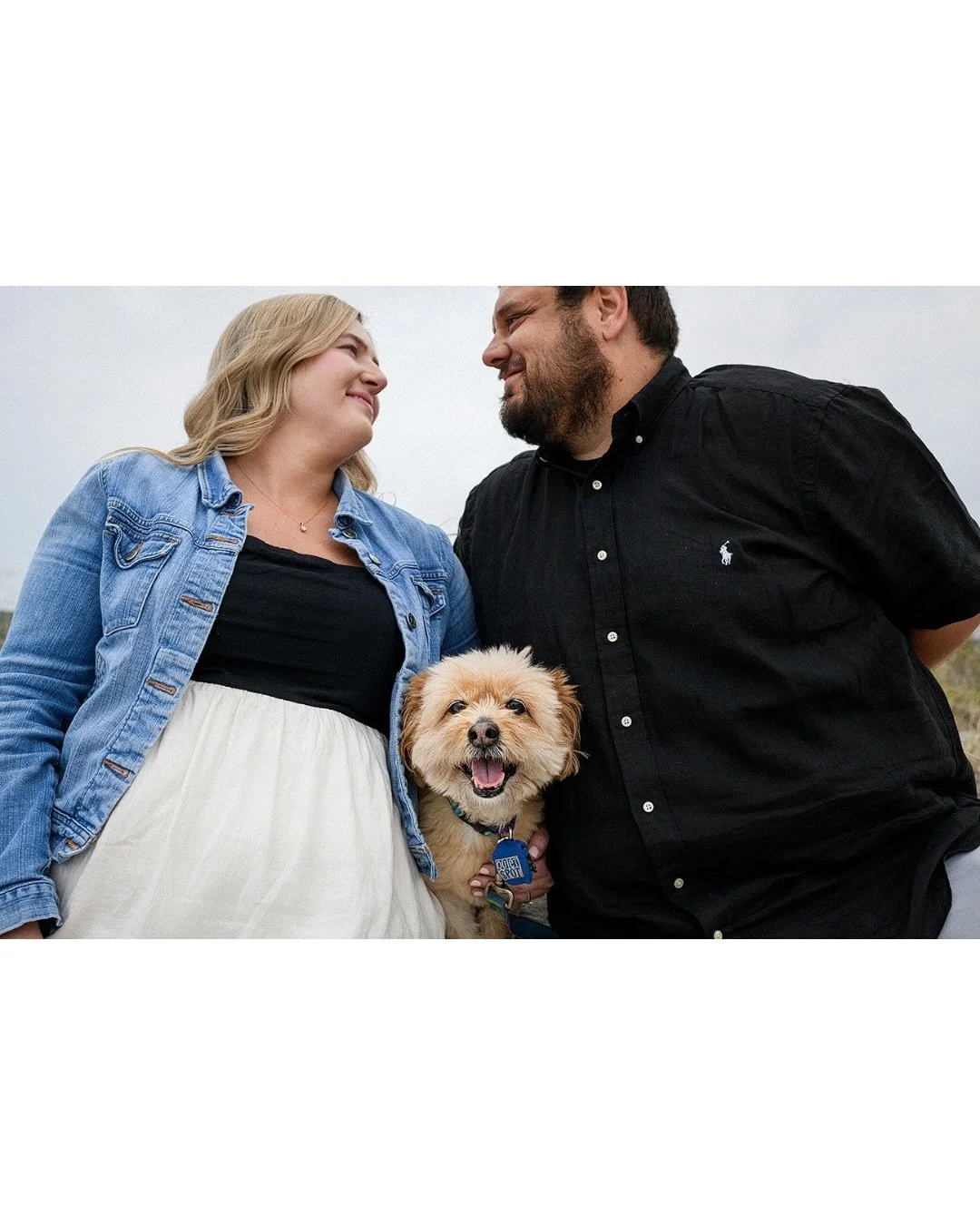 Jill + Doug + adorable lil benji are up on the journal today [link in bio] 

We had a great time in Narragansett RI for their engagement session on Saturday. Can&rsquo;t wait for their 2027 summer wedding at @shepherdsrun 

#riengaged #narragansettri