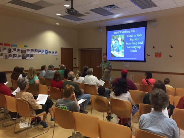  Bird watching 101 presented by Dennis Burnette.&nbsp;    