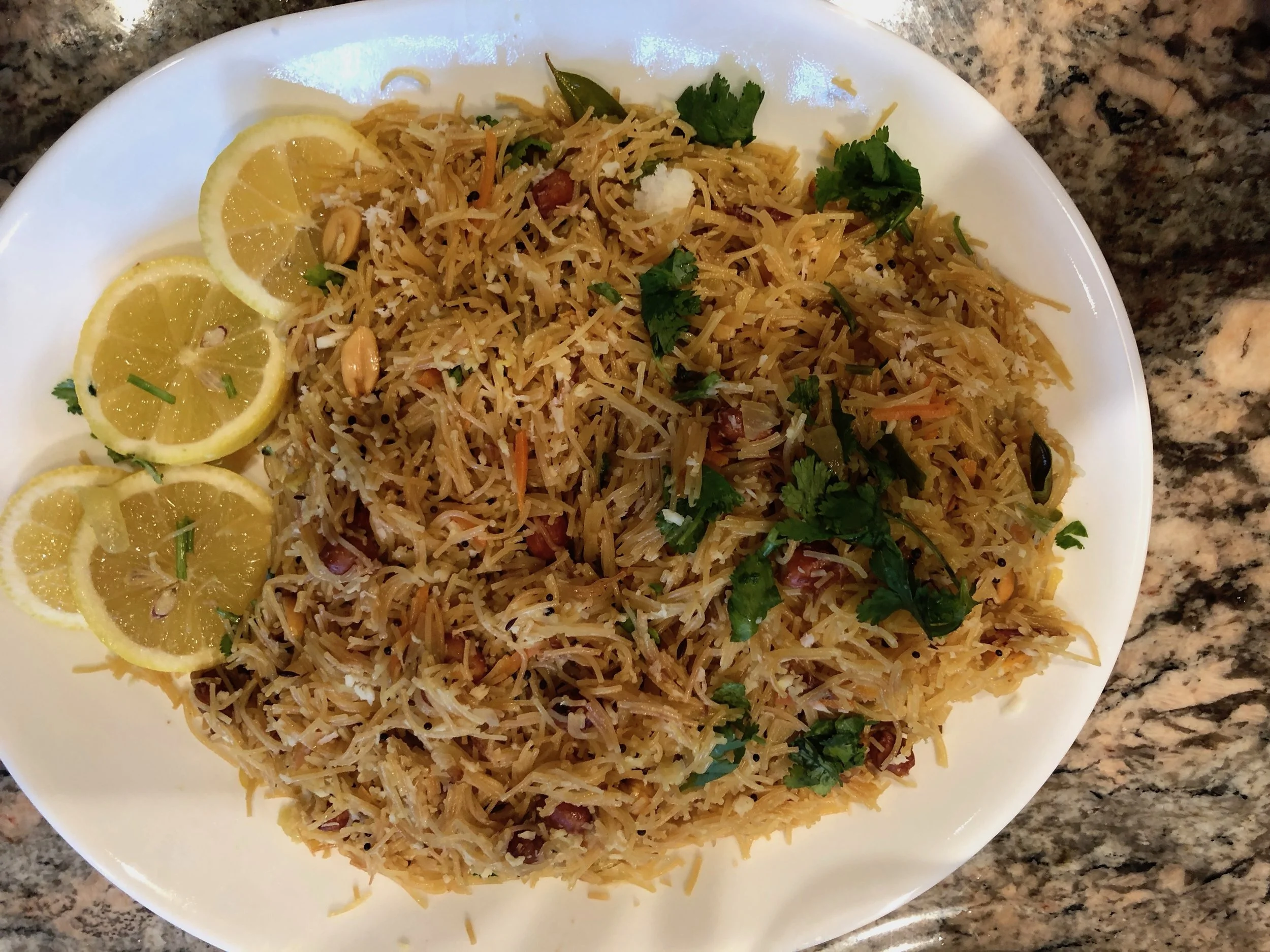 Rice sticks (Vermicilli) w/ nuts