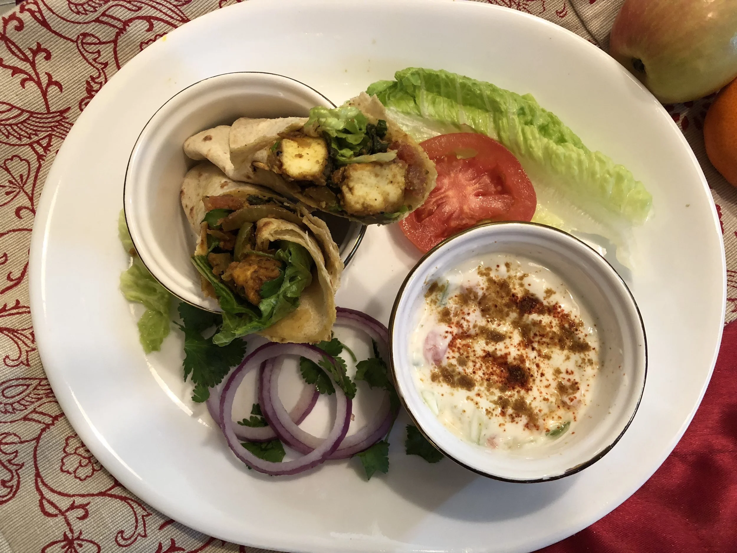 Cottage cheese or Tofu Wraps 