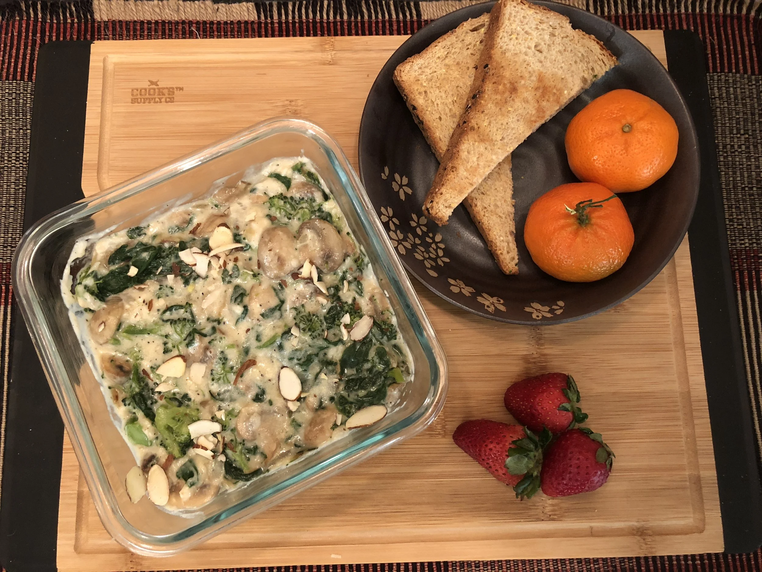 Mushroom and Spinach casserole 