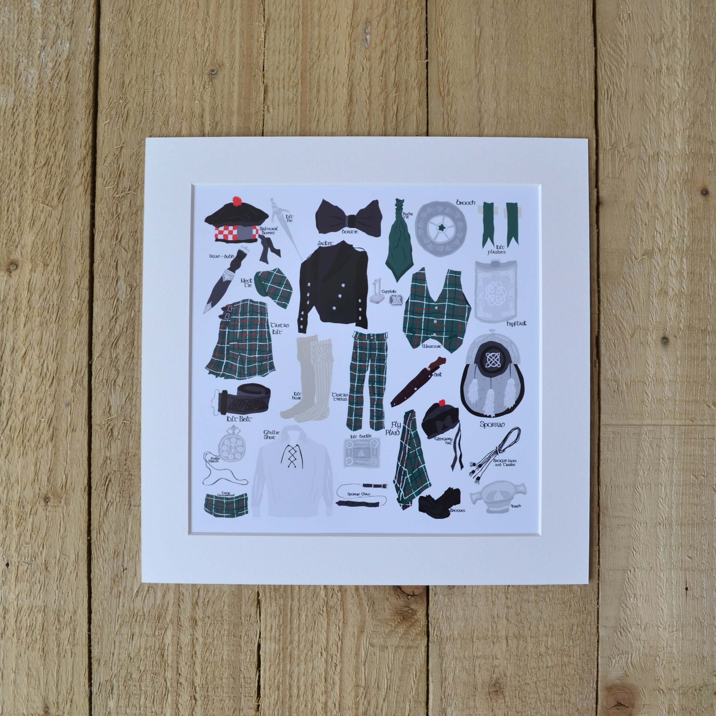 Highland Dress Print