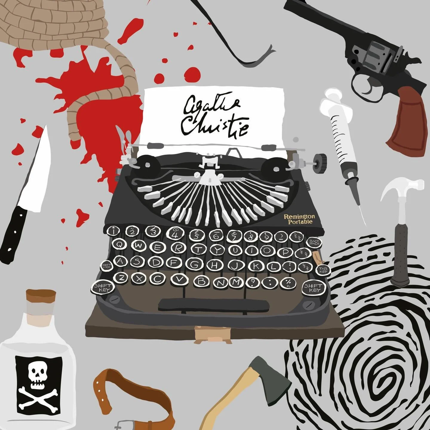 50 years ago today, the world lost the Queen of Crime.

#designedbyesther #agathachristie #herculepoirot #missmarple #queenofcrime